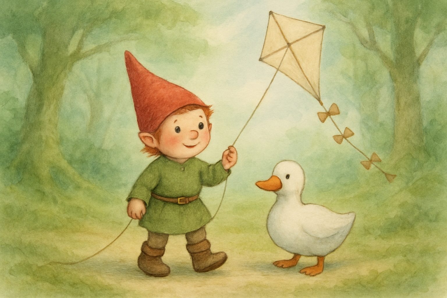 Mosje en de Vlieger, tekening 2