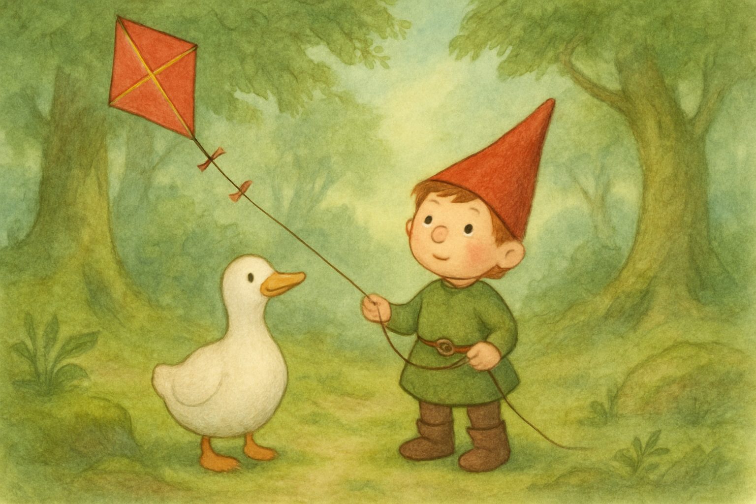 Mosje en de Vlieger, tekening 4