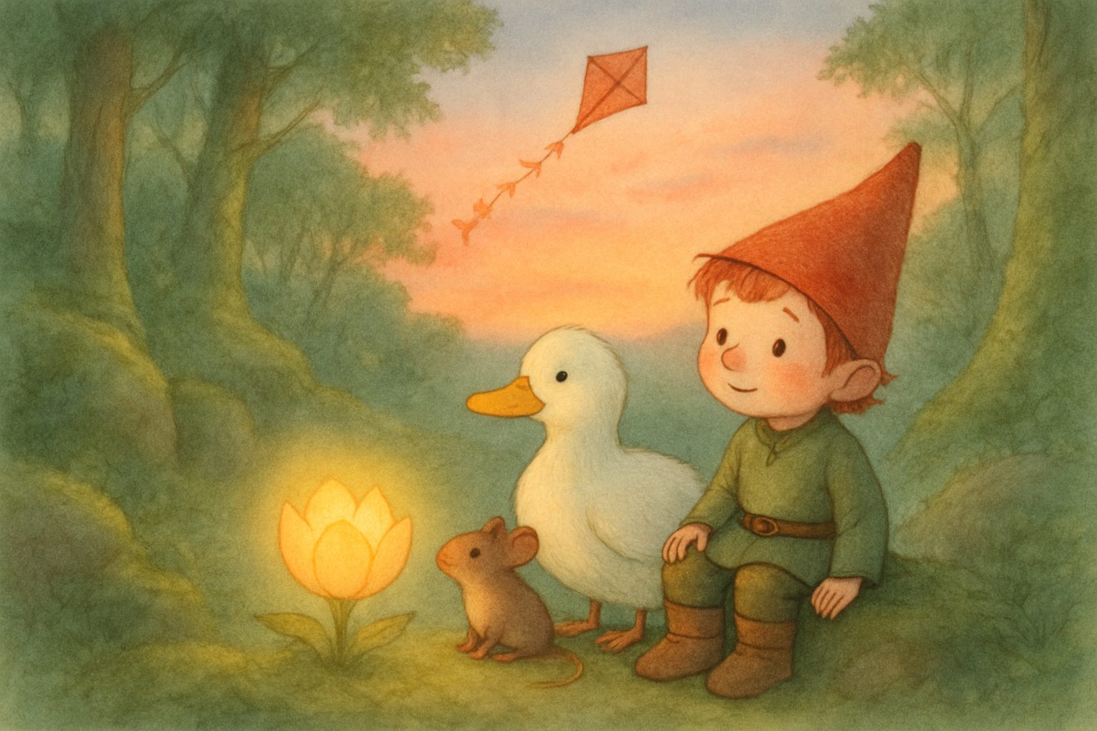 Mosje en de Vlieger, tekening 5