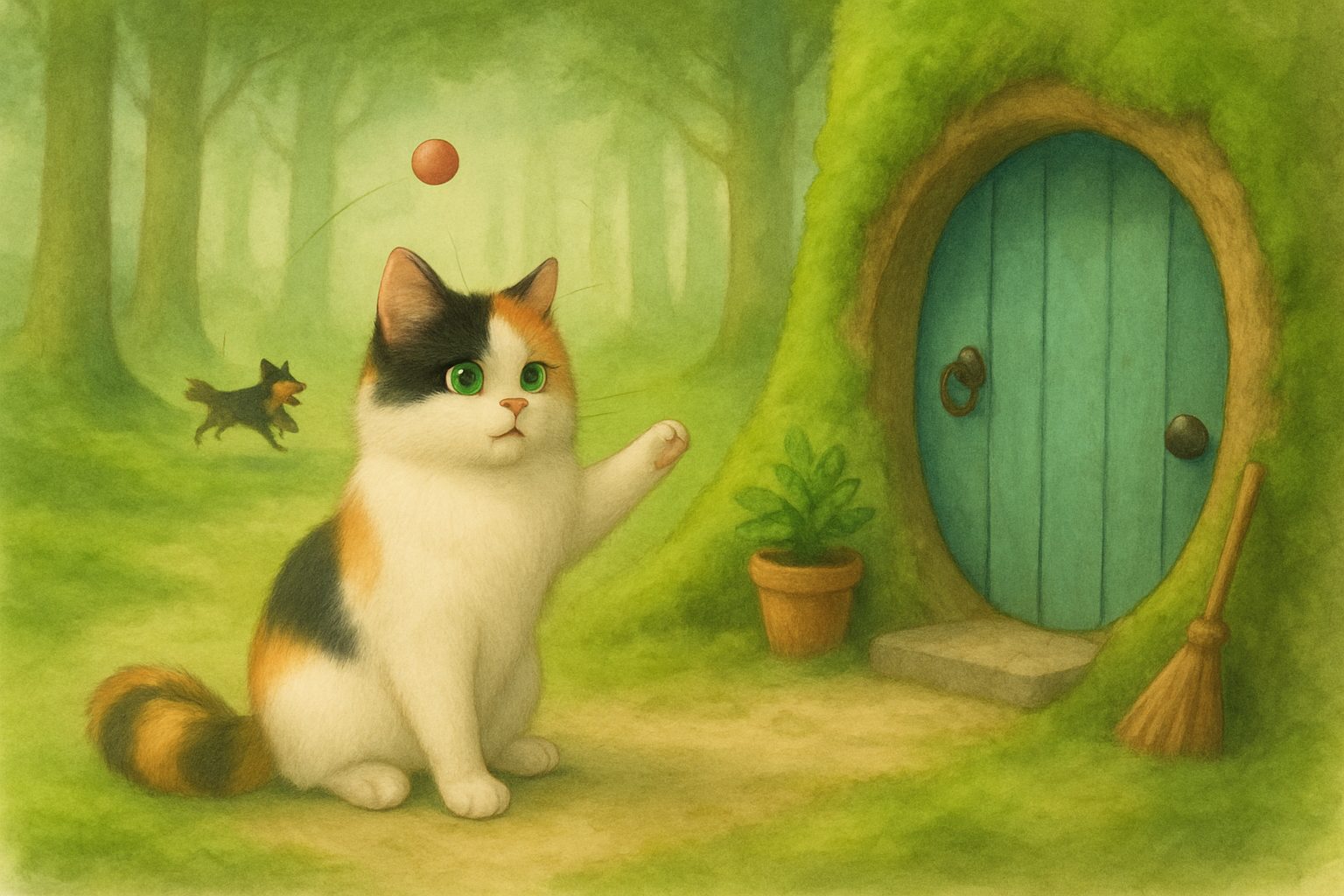 Belle en de bal van Happy, tekening 3