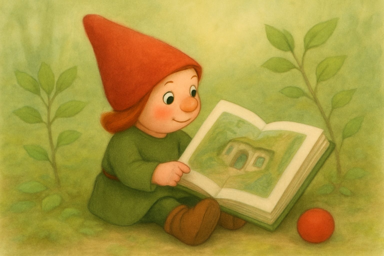 Mosje en het Kabouterbibliotheekje, tekening 3