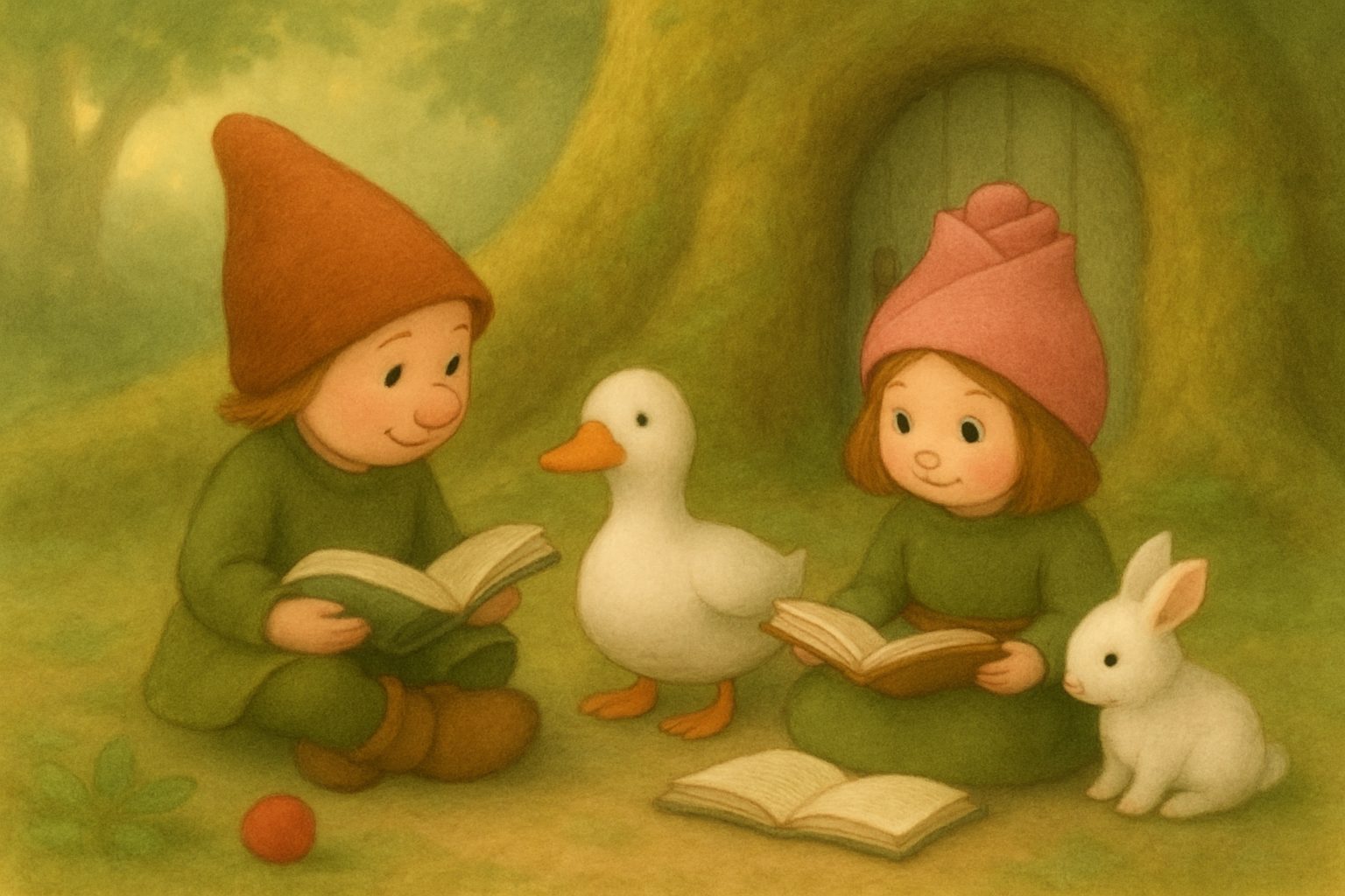 Mosje en het Kabouterbibliotheekje, tekening 5
