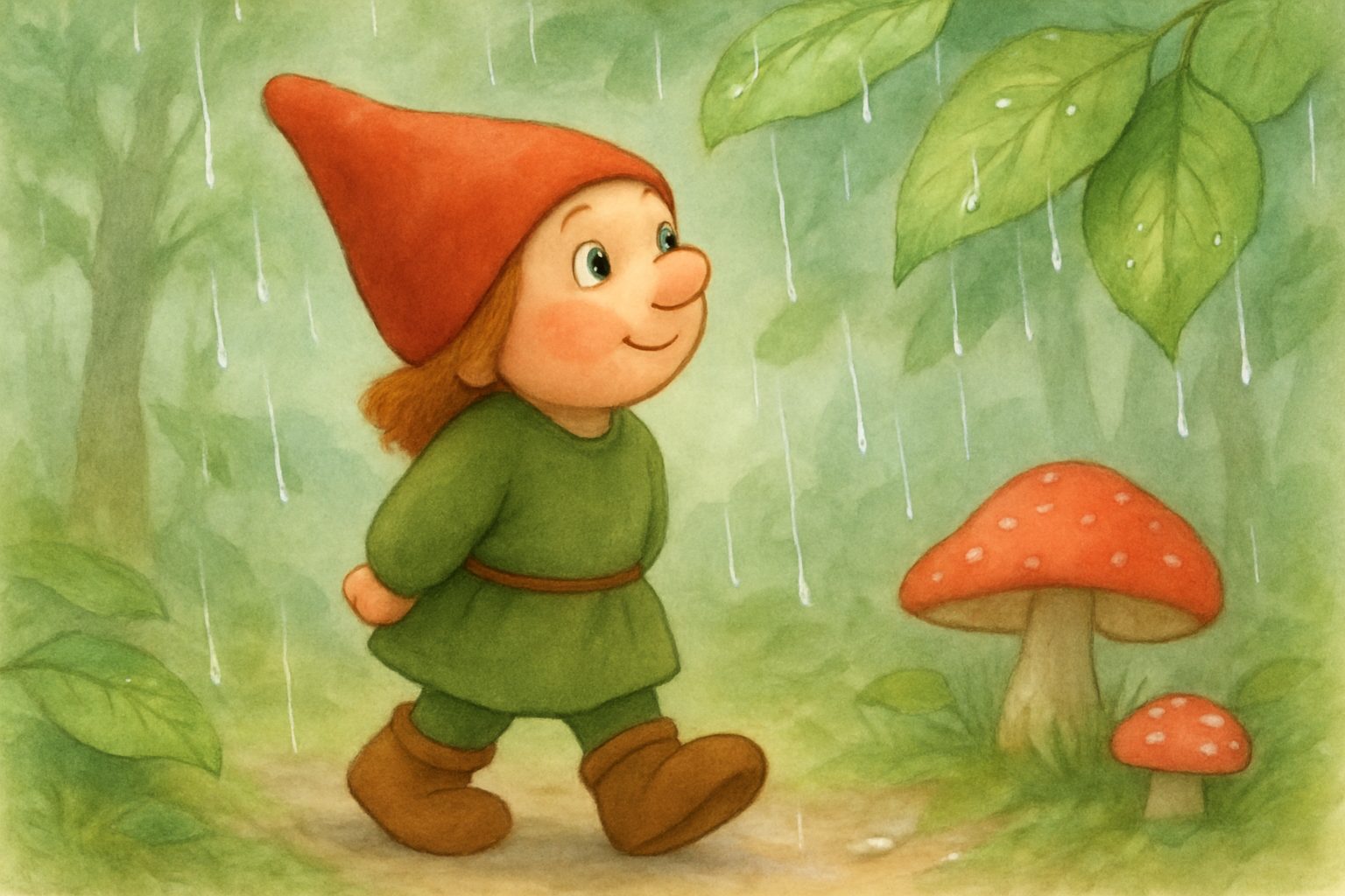 Mosje en de Muzikale Regen, tekening 2