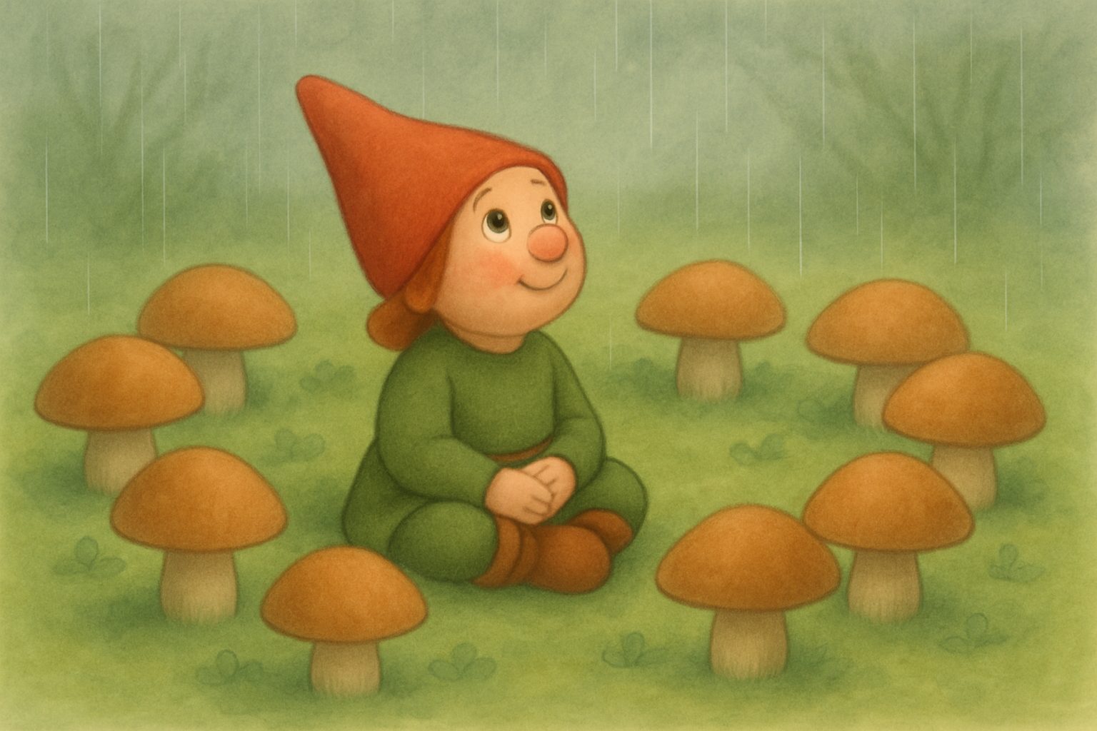 Mosje en de Muzikale Regen, tekening 3