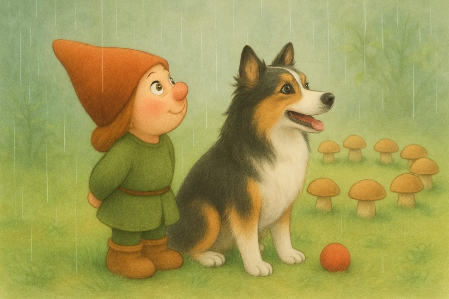 Mosje en de Muzikale Regen, tekening 4