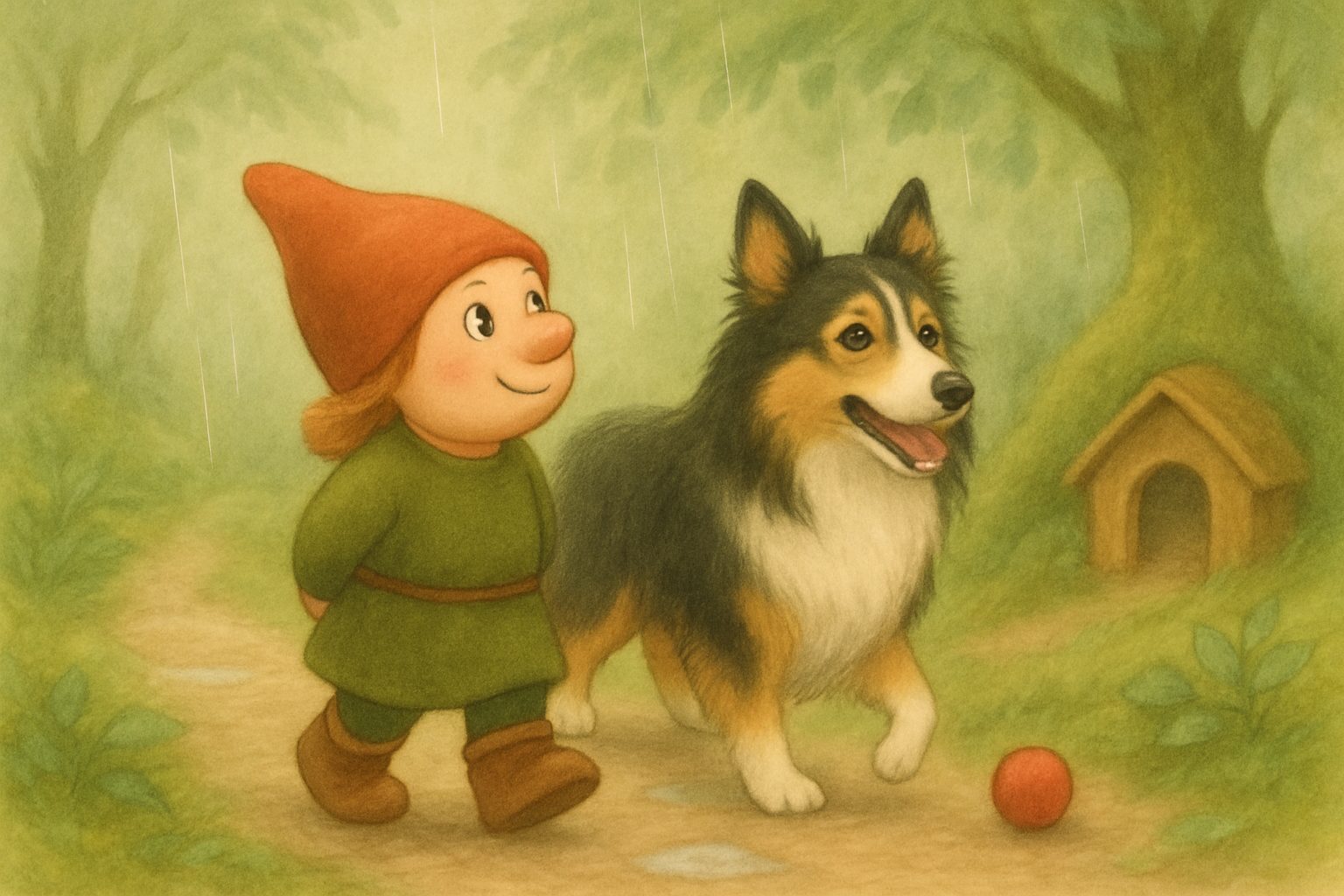 Mosje en de Muzikale Regen, tekening 5