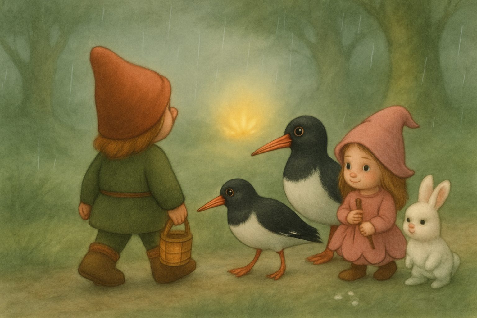 Mosje en de zachte luisterregen (deel 2 van 3: de middag), tekening 5