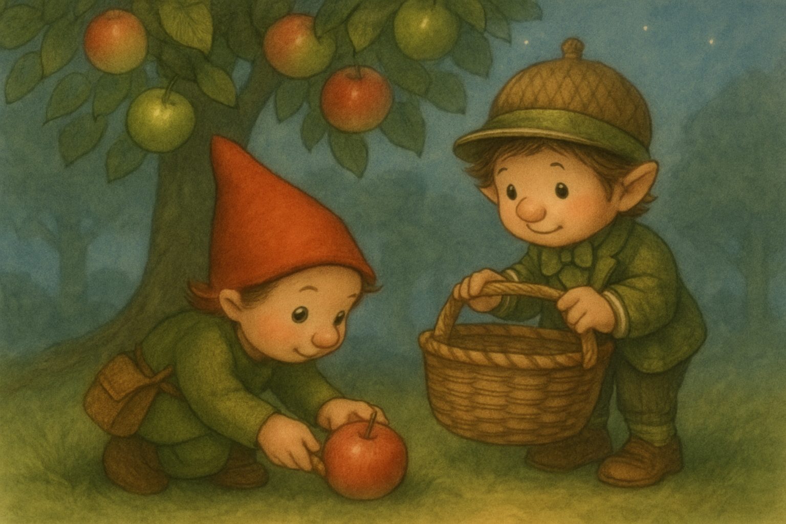 Mosje en het zachte appeltaakje, tekening 2