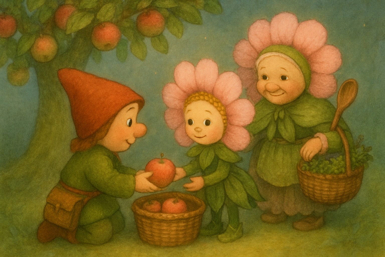 Mosje en het zachte appeltaakje, tekening 3