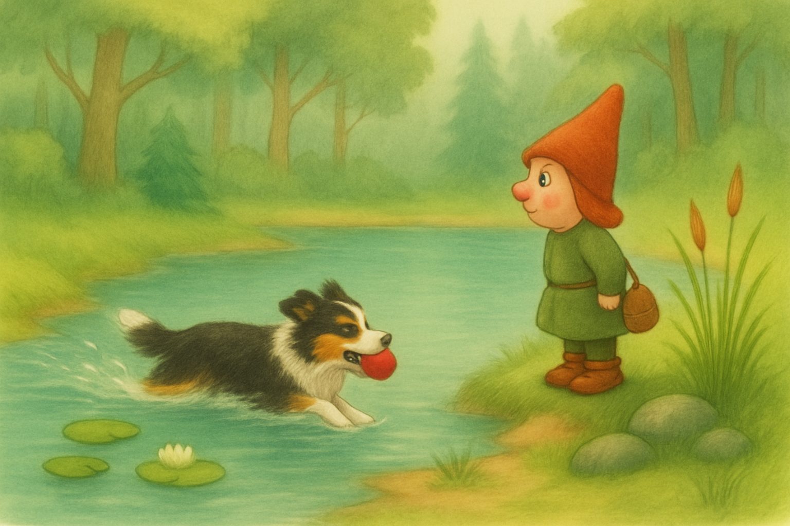 Belle redt de bal, tekening 4