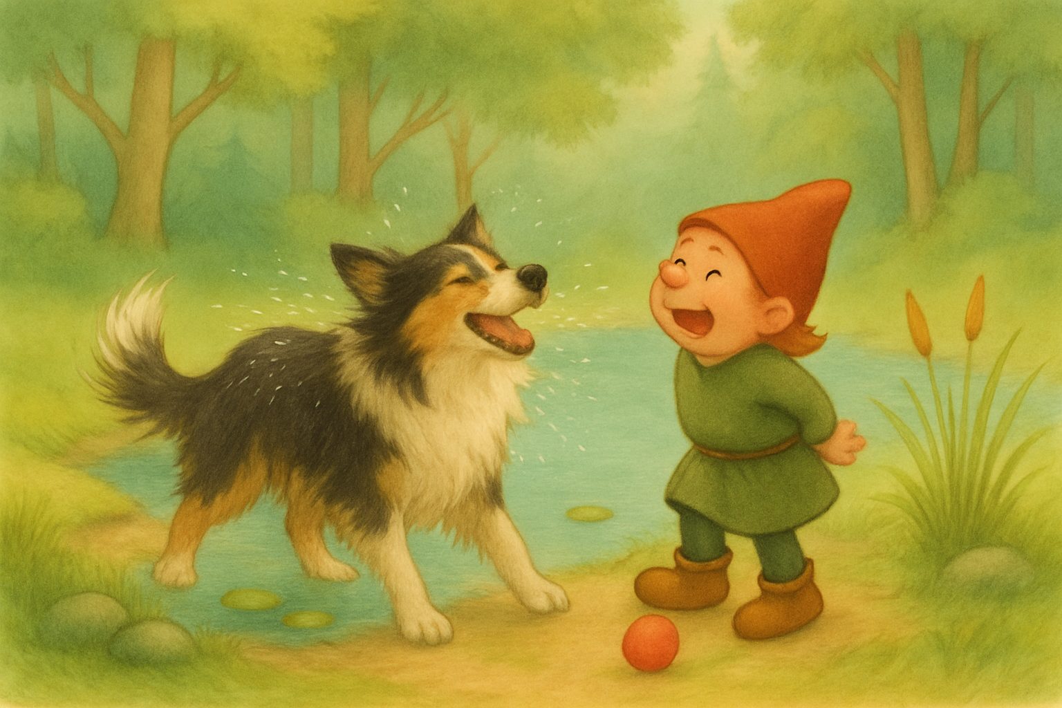 Belle redt de bal, tekening 5