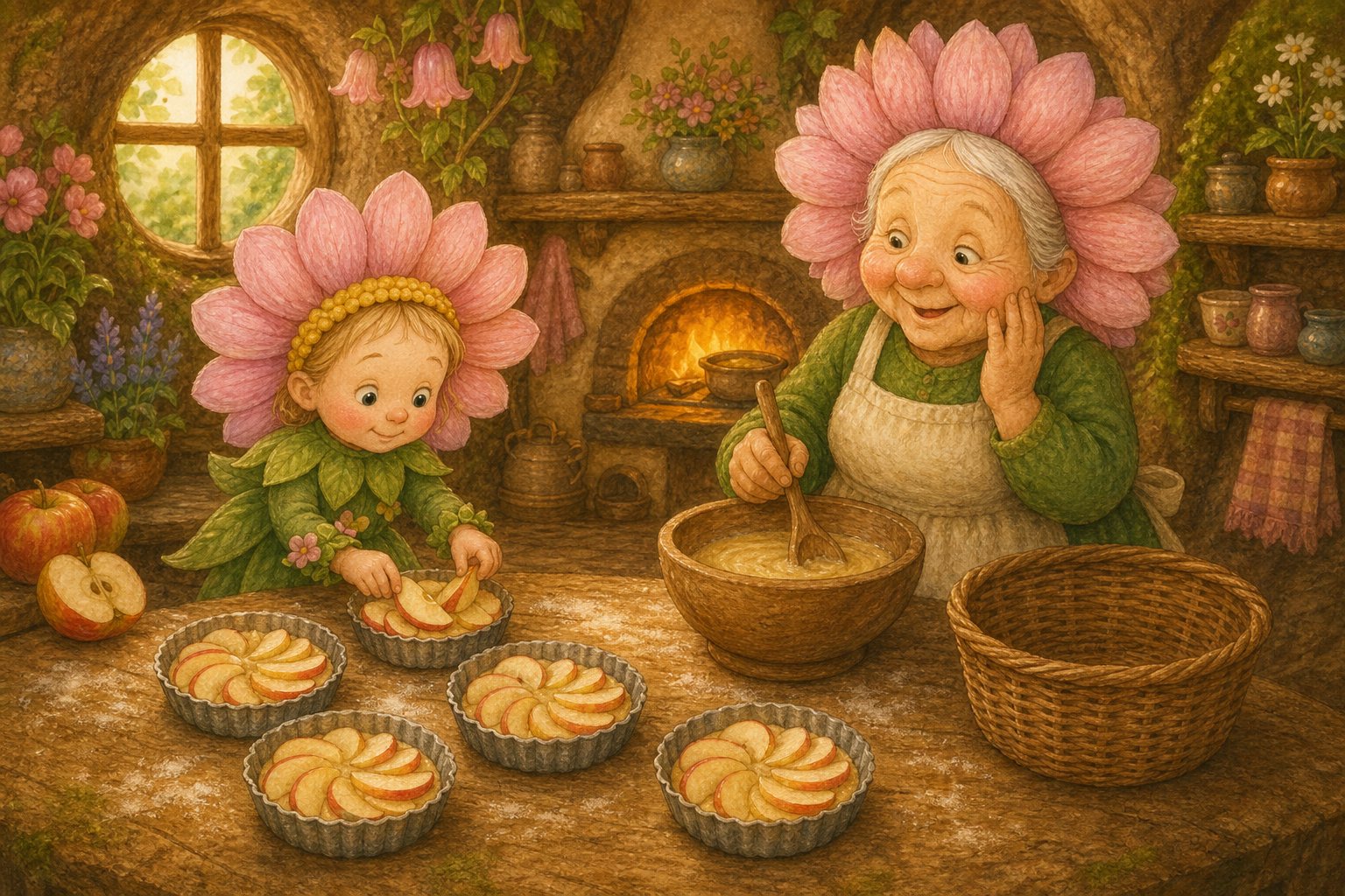Appeltaart bij Oma Madelief, tekening 2