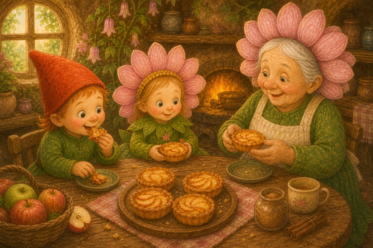 Appeltaart bij Oma Madelief, tekening 5