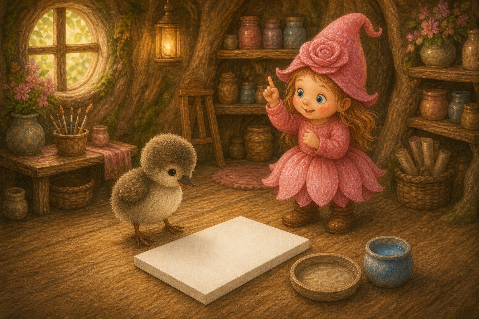 Pips eerste schilderij, tekening 3