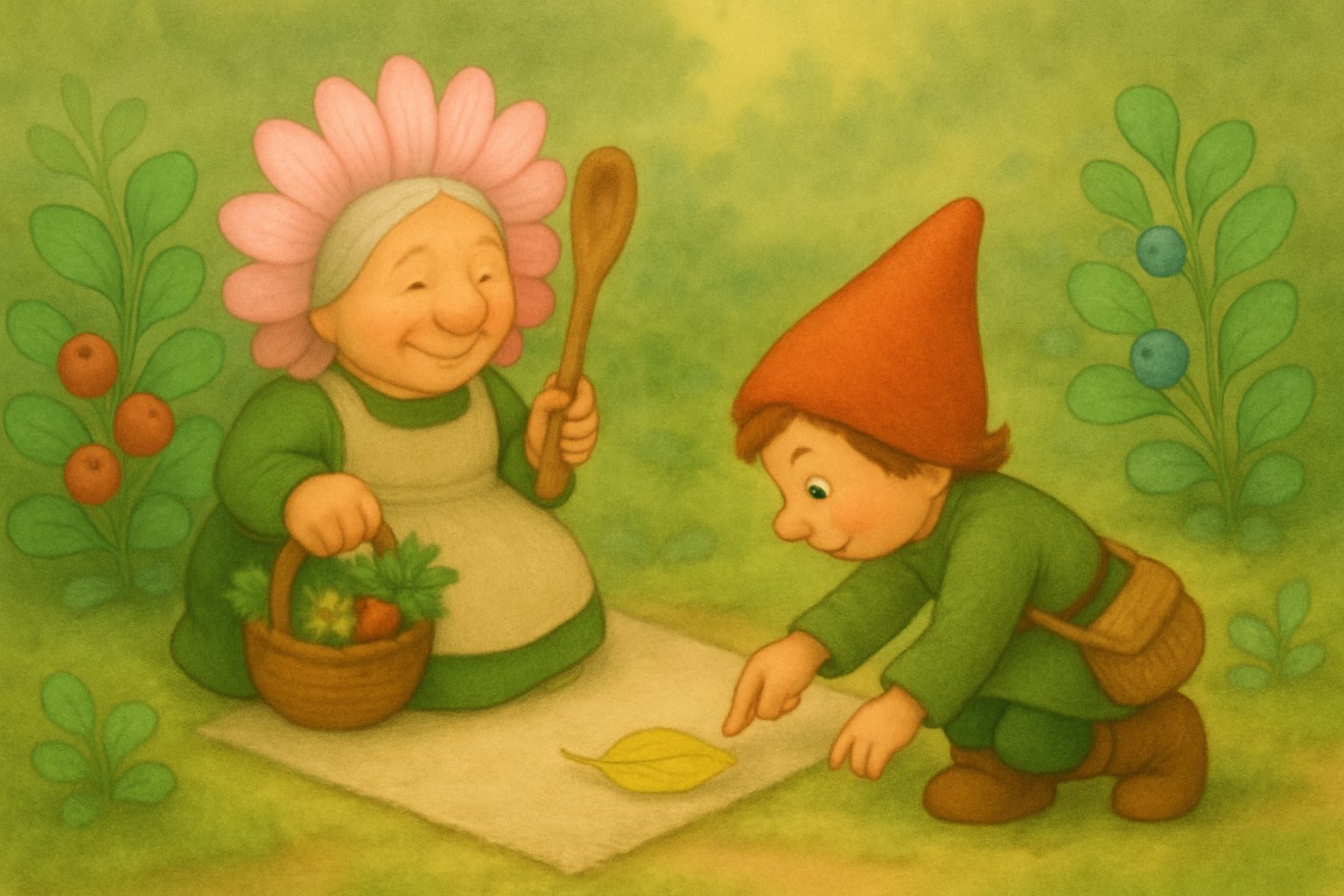 De zachte struiken, tekening 5