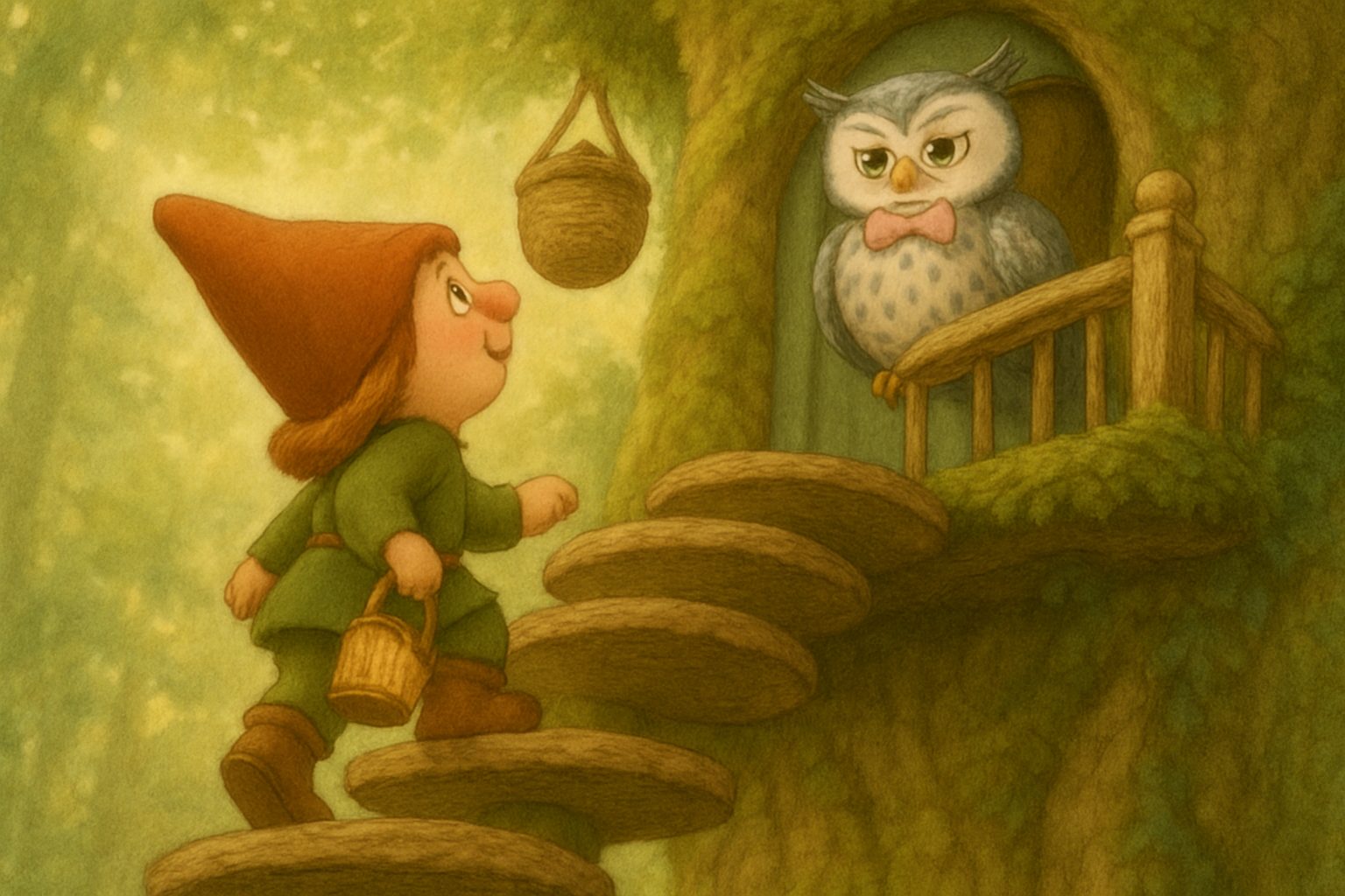 Mosje op bezoek bij Ollie, tekening 3