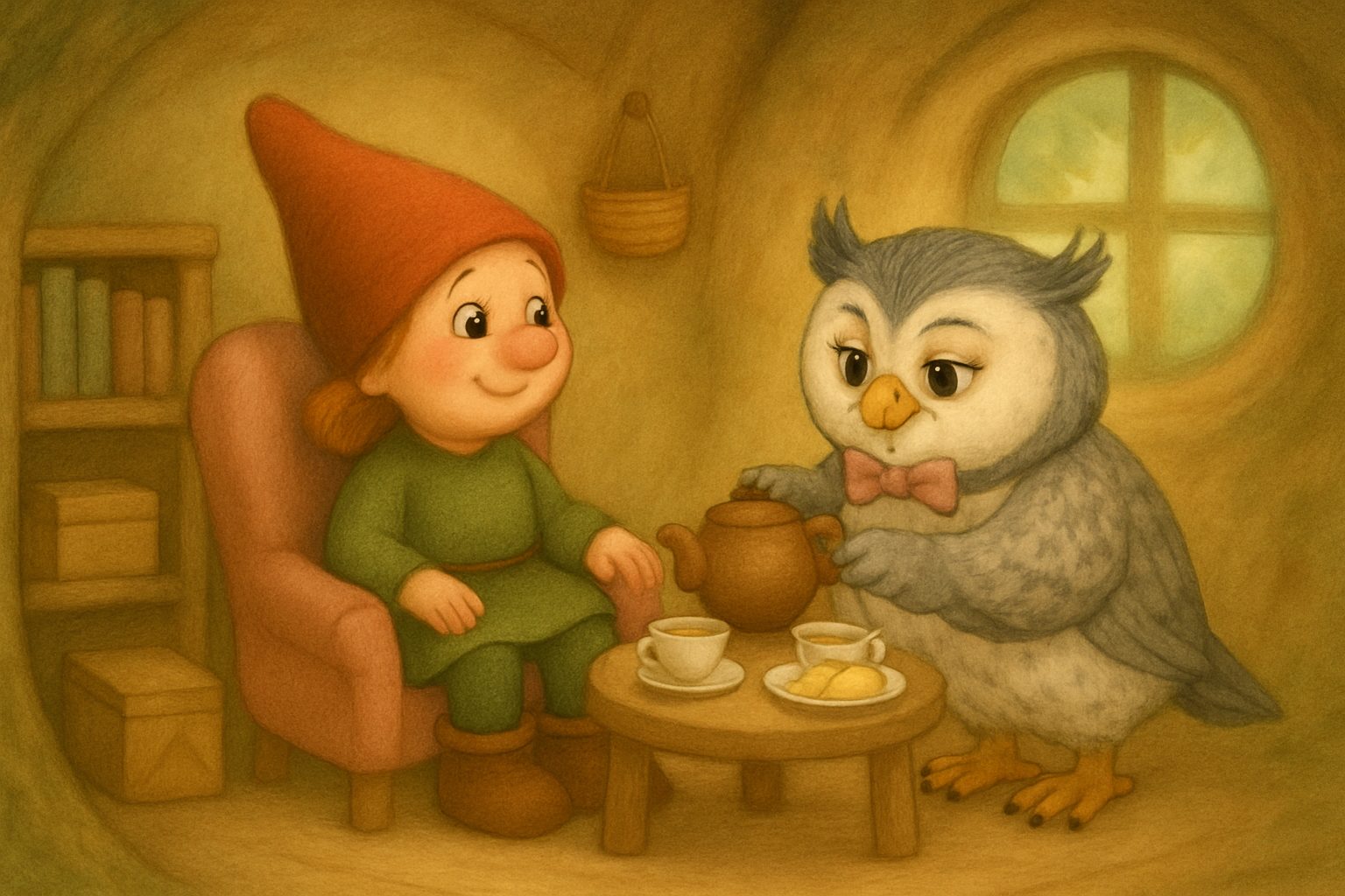 Mosje op bezoek bij Ollie, tekening 5