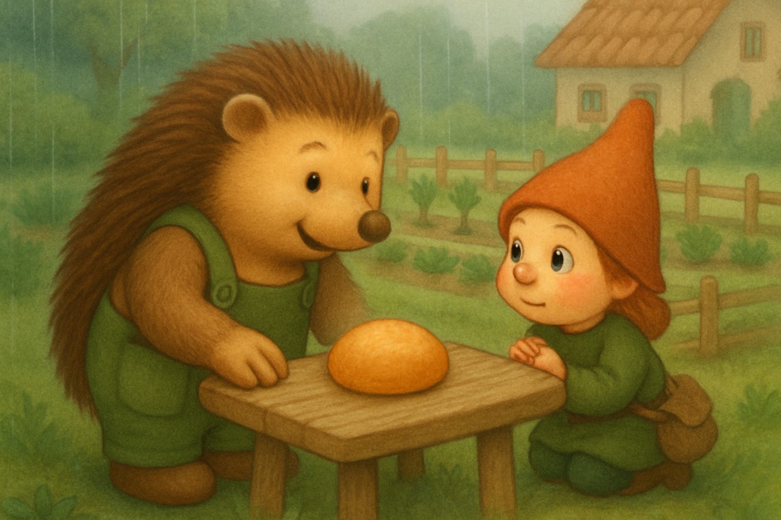 Het stukje brood, tekening 2