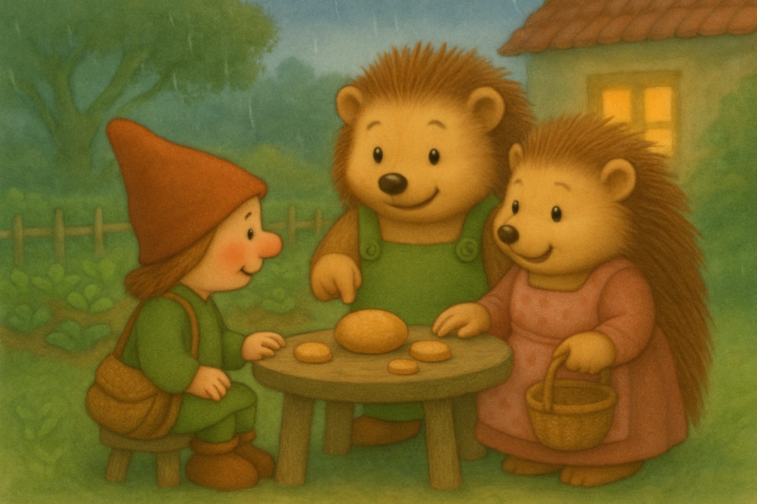 Het stukje brood, tekening 3