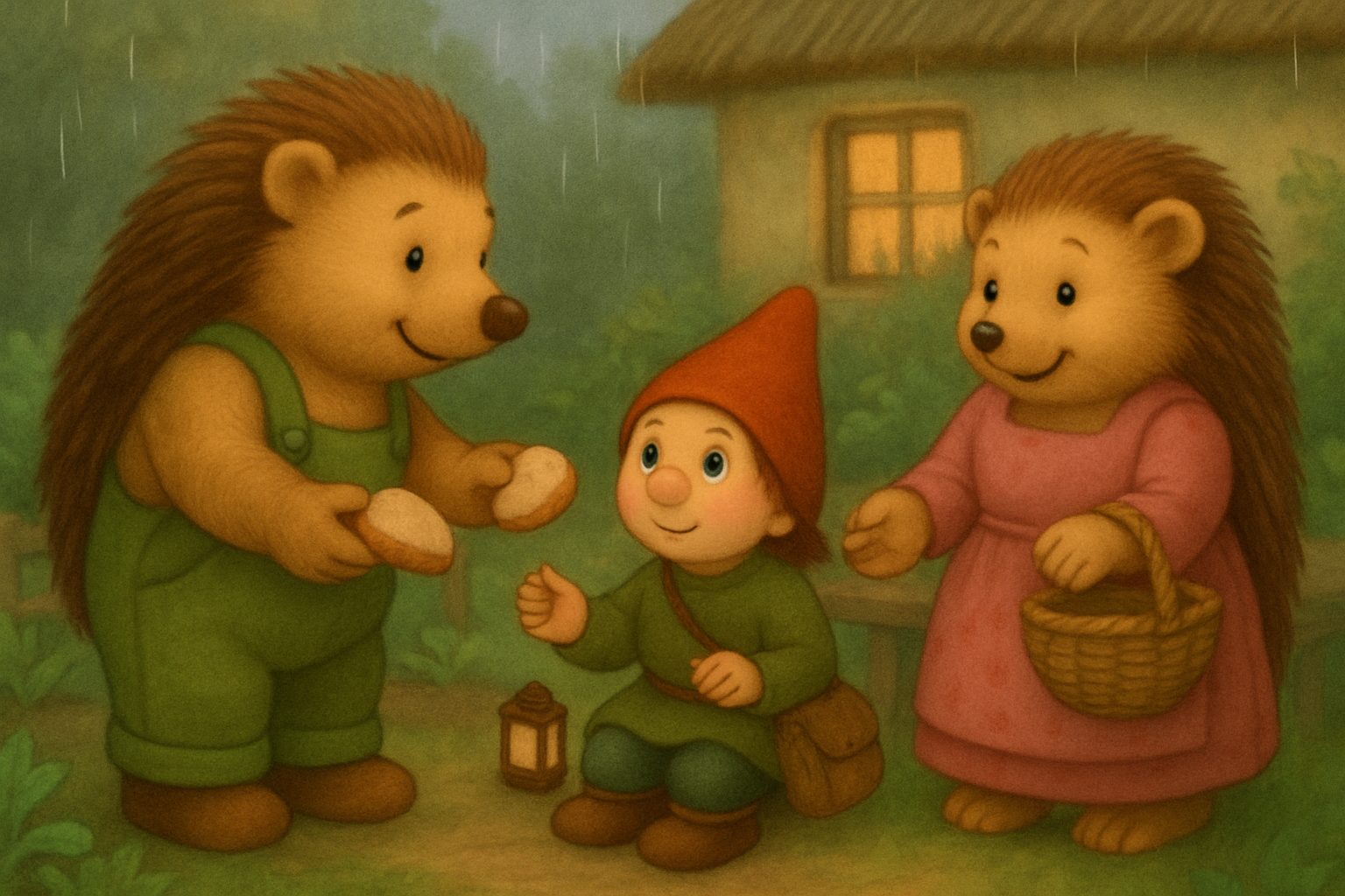 Het stukje brood, tekening 5