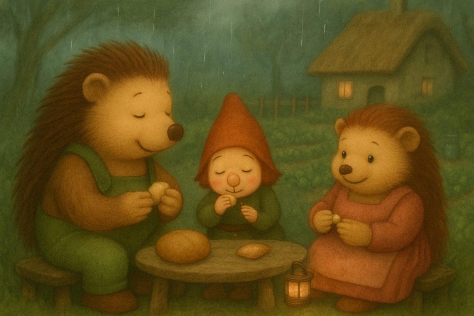 Het stukje brood, tekening 6
