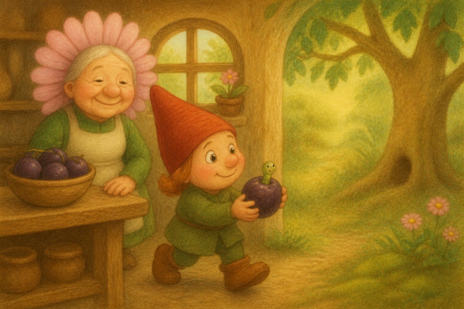 Mosje en de geur van pruimentaart, tekening 3