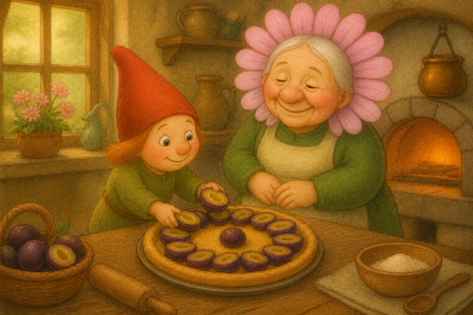 Mosje en de geur van pruimentaart, tekening 4