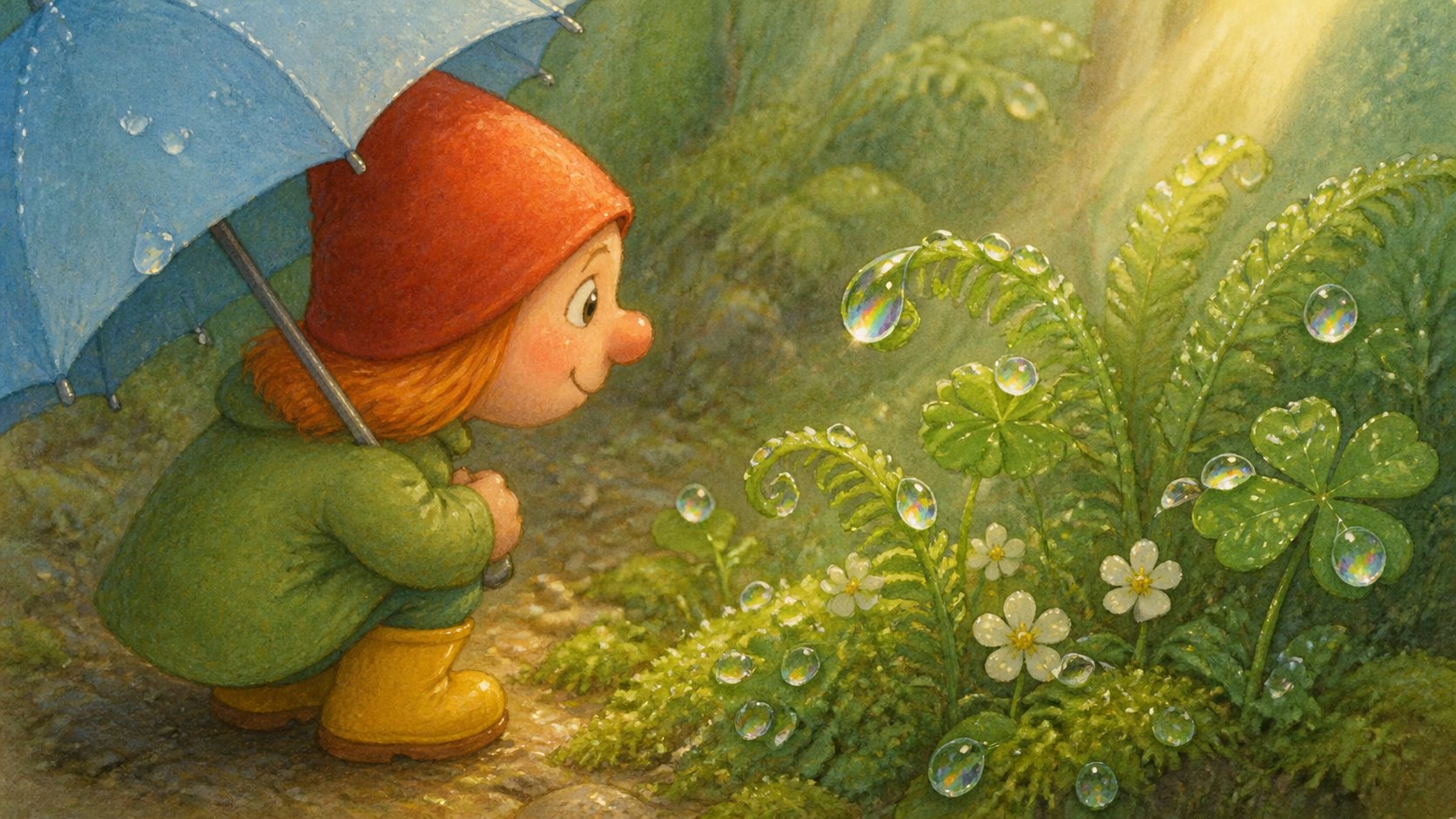 Mosje danst in de regen, tekening 13