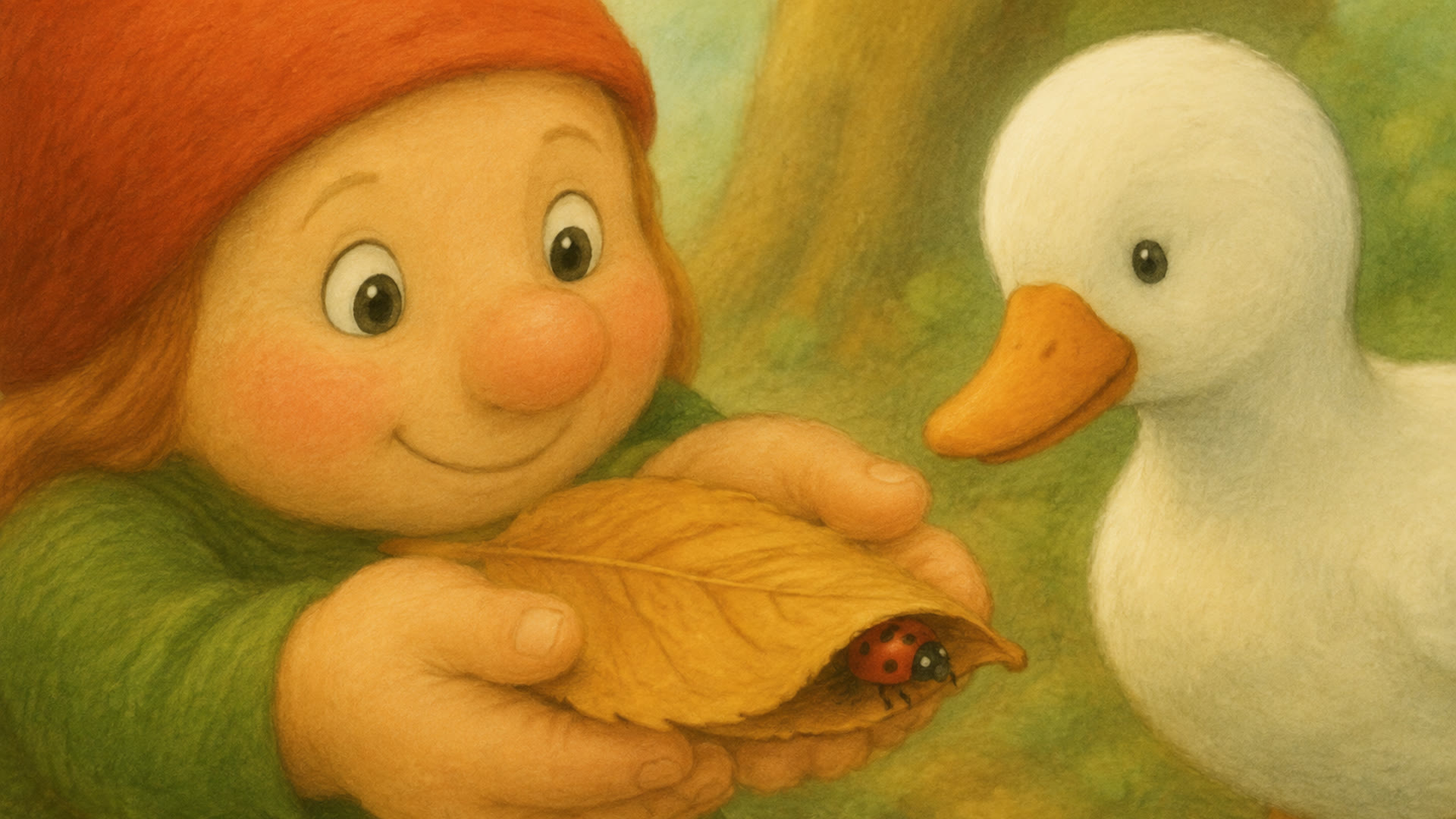 Mosje en het eerste herfstblad, tekening 9