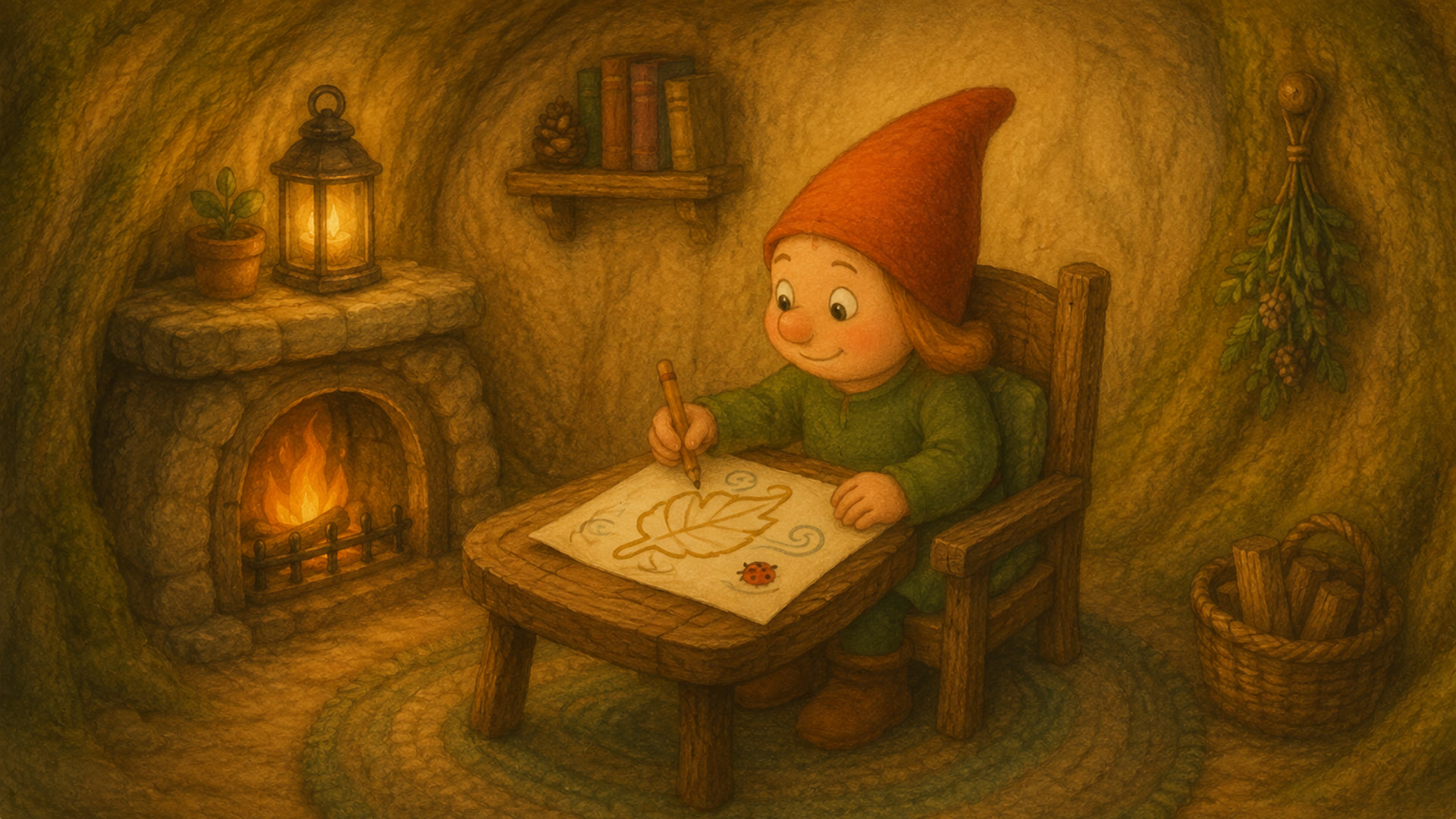 Mosje en het eerste herfstblad, tekening 15