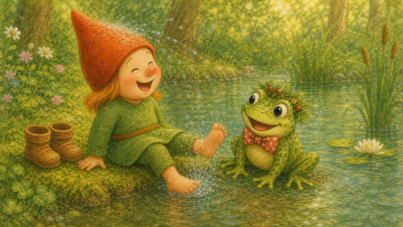 Mosje leert de kikkerslag, tekening 11